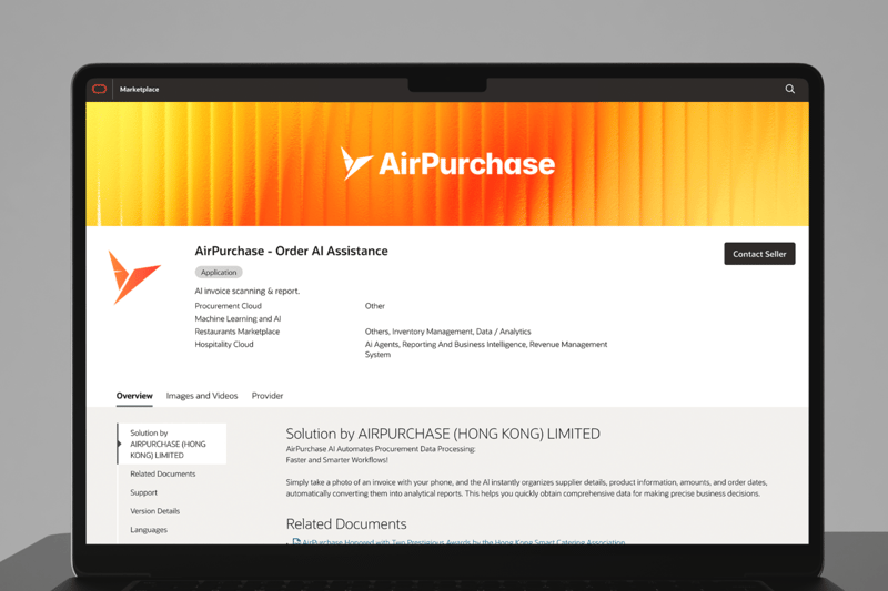 AirPurchase is Now on Oracle Cloud Marketplace